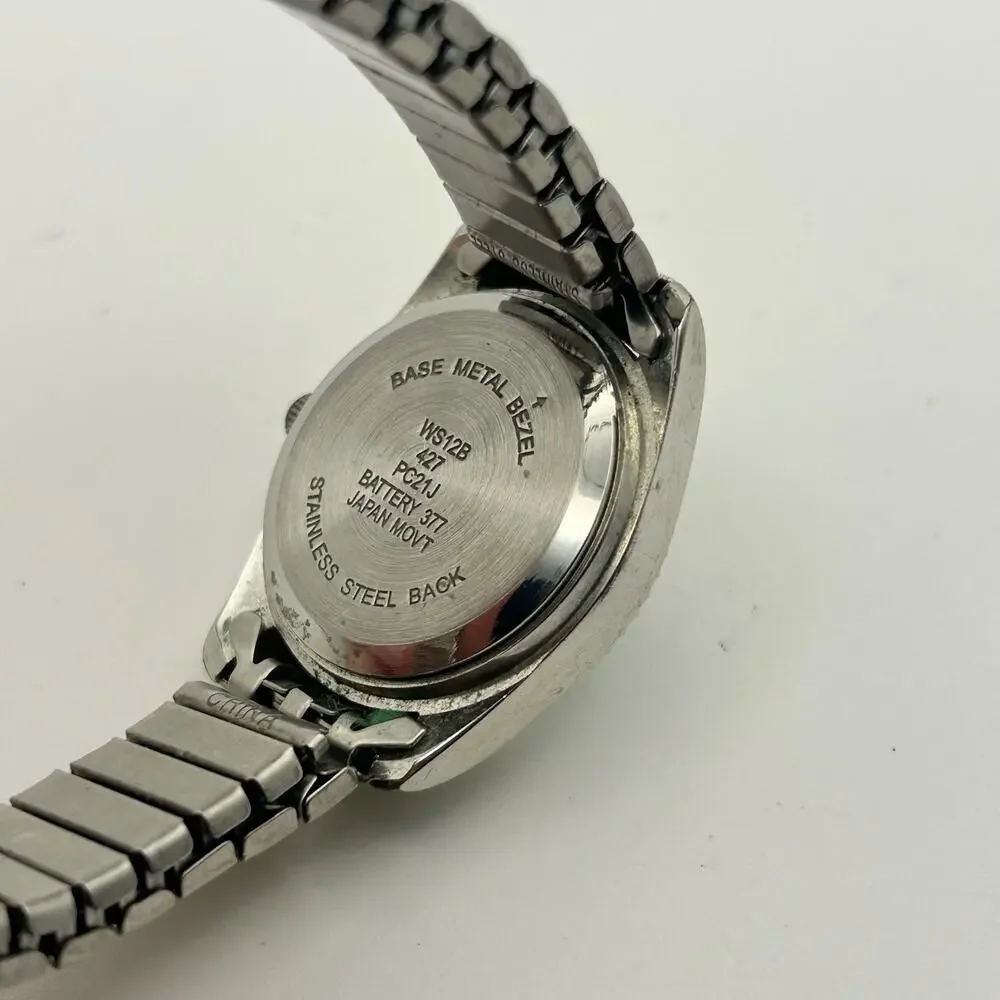 Women’s Two Tone Quartz Watch St. Steel Working New Battery
